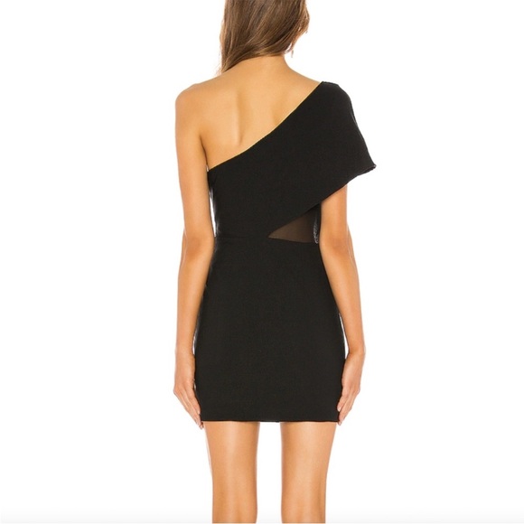 Superdown Elegant Black One Shoulder Dress - Picture 3 of 8